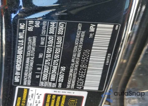 2018 Mercedes-Benz Gls 450 4Matic z USA, uszkodzony, nr VIN 4JGDF6EE2JB155206